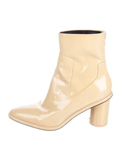 Pre-owned Rag & Bone Patent Leather Boots In Neutral