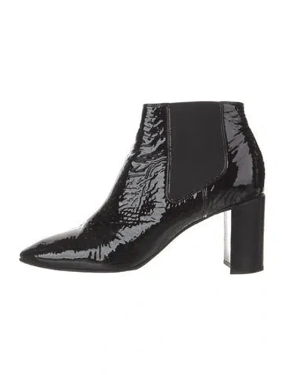 Pre-owned Rag & Bone Patent Leather Chelsea Boots In Black