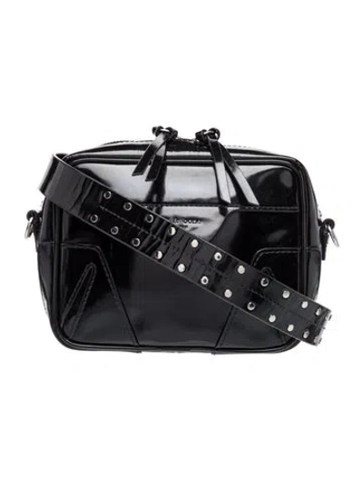 Pre-owned Rag & Bone Patent Leather Crossbody Bag In Black