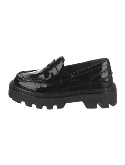 Pre-owned Rag & Bone Patent Leather Loafers In Black
