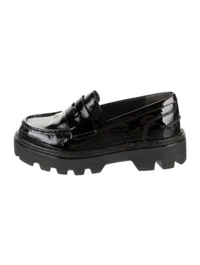 Pre-owned Rag & Bone Patent Leather Loafers In Black