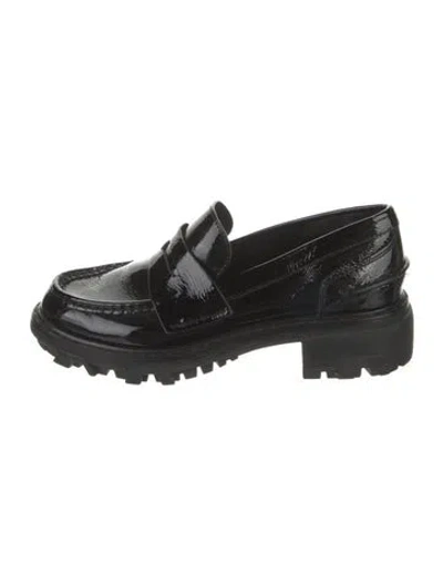 Pre-owned Rag & Bone Patent Leather Loafers In Black