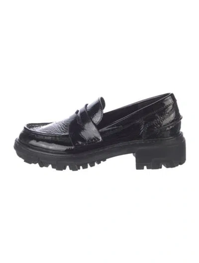Pre-owned Rag & Bone Patent Leather Loafers In Black
