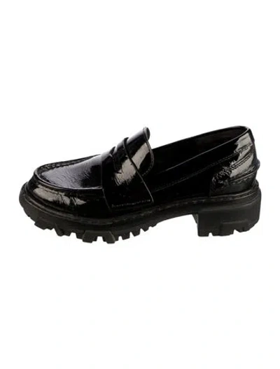 Pre-owned Rag & Bone Patent Leather Loafers In Black