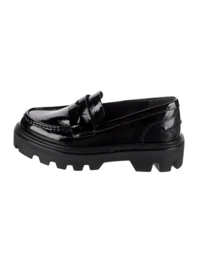 Pre-owned Rag & Bone Patent Leather Loafers In Black