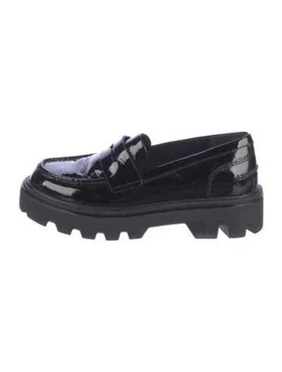 Pre-owned Rag & Bone Patent Leather Loafers In Black