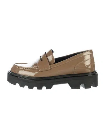 Pre-owned Rag & Bone Patent Leather Loafers In Blue