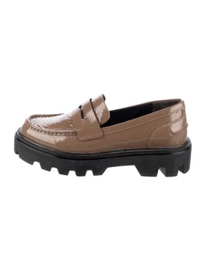 Pre-owned Rag & Bone Patent Leather Loafers In Brown