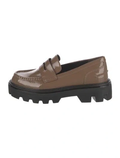 Pre-owned Rag & Bone Patent Leather Loafers In Brown