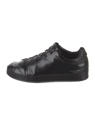 Pre-owned Rag & Bone Patent Leather Sneakers In Black