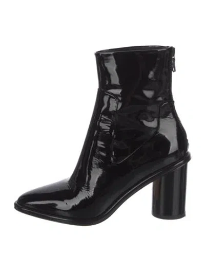 Pre-owned Rag & Bone Patent Leather Sock Boots In Black