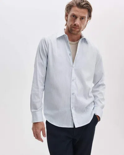 Rag & Bone Patrick Stretch Poplin Shirt In Blue