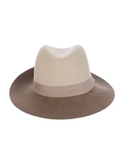 Pre-owned Rag & Bone Pattern Print Wool Hat In Neutral