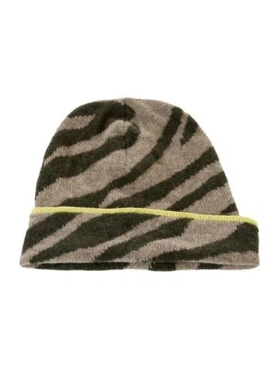 Pre-owned Rag & Bone Patterned Beanie In Neutral
