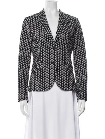 Pre-owned Rag & Bone Patterned Blazer In Black