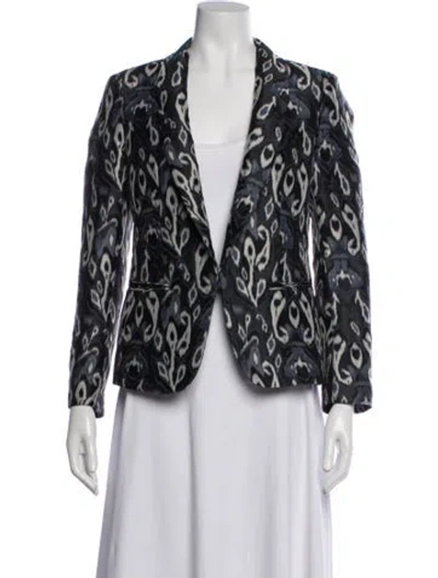 Pre-owned Rag & Bone Patterned Blazer In Blue