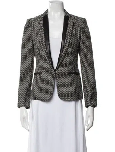 Pre-owned Rag & Bone Patterned Blazer In Gray