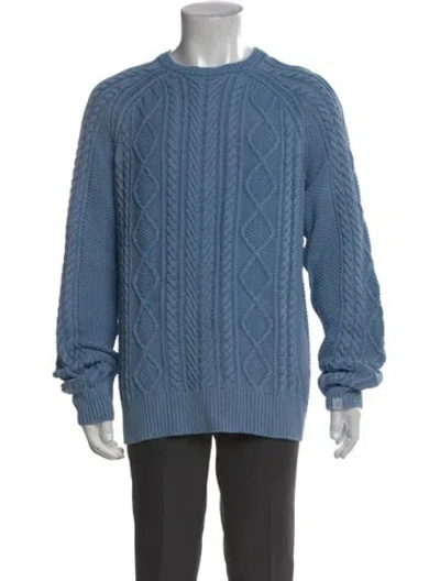 Pre-owned Rag & Bone Patterned Crew Neck Pullover In Blue
