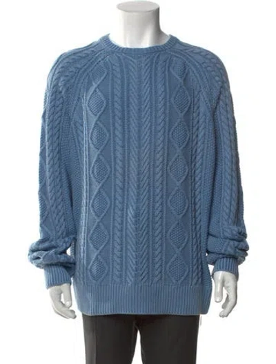 Pre-owned Rag & Bone Patterned Crew Neck Pullover In Blue