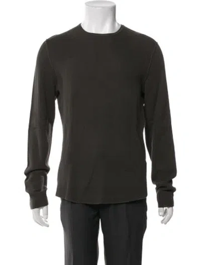 Pre-owned Rag & Bone Patterned Crew Neck Pullover In Green