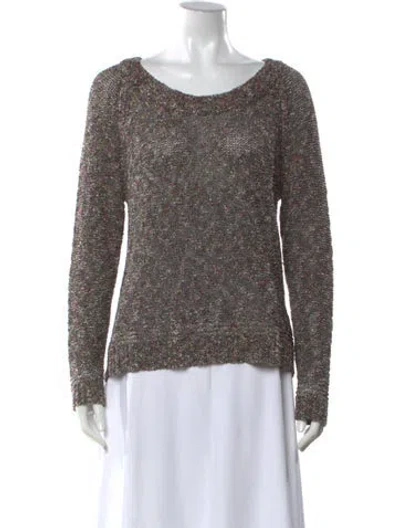 Pre-owned Rag & Bone Patterned Crew Neck Sweater In Black
