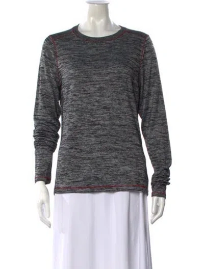 Pre-owned Rag & Bone Patterned Crew Neck Sweater In Green