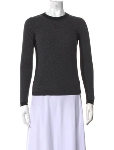 Pre-owned Rag & Bone Patterned Crew Neck Sweater In Grey