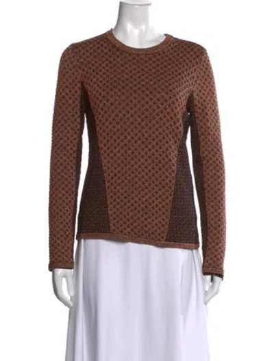 Pre-owned Rag & Bone Patterned Crew Neck Sweater In Metallic/neutrals