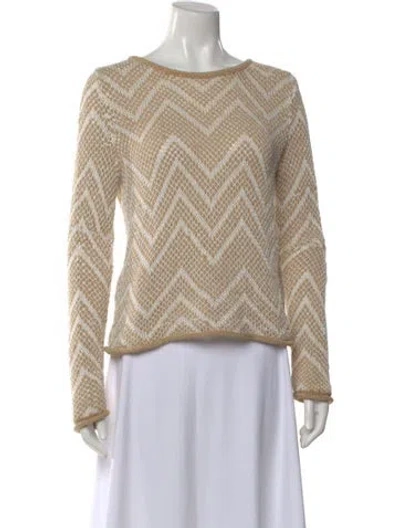 Pre-owned Rag & Bone Patterned Crew Neck Sweater In Multi