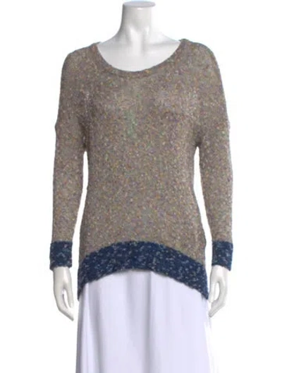Pre-owned Rag & Bone Patterned Crew Neck Sweater In Neutral