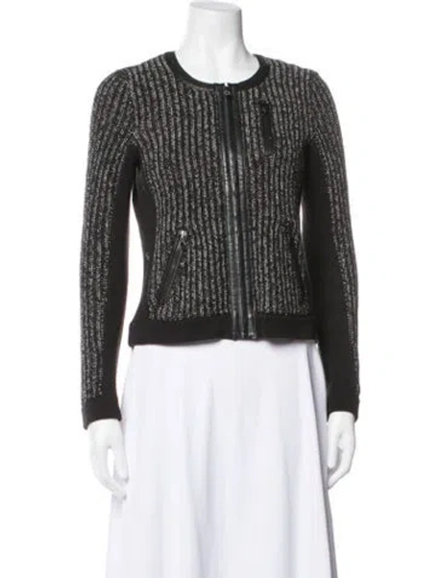 Pre-owned Rag & Bone Patterned Jacket In Black