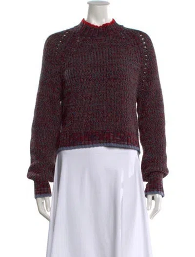 Pre-owned Rag & Bone Patterned Mock Neck Sweater In Multi