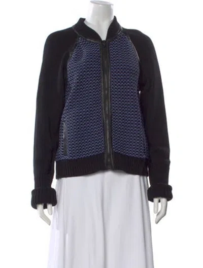 Pre-owned Rag & Bone Patterned Open Front Sweater In Multi