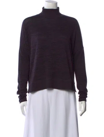 Pre-owned Rag & Bone Patterned Turtleneck Sweater In Black
