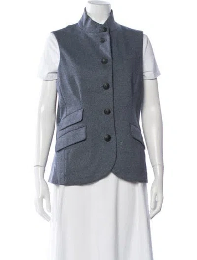 Pre-owned Rag & Bone Patterned Vest In Blue