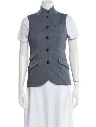 Pre-owned Rag & Bone Patterned Vest W/ Tags In Blue