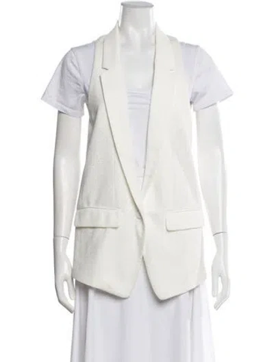 Pre-owned Rag & Bone Patterned Vest In White