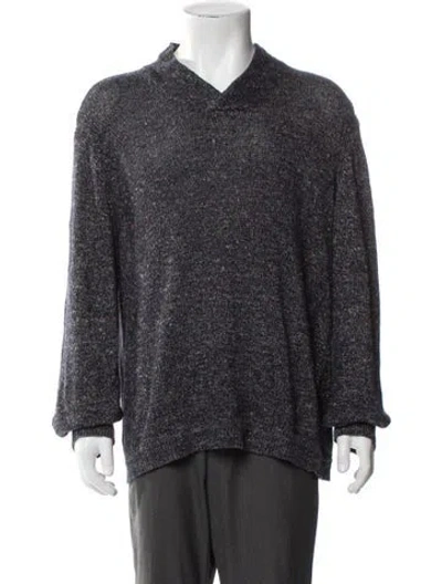Pre-owned Rag & Bone Patterned V-neck Pullover In Blue