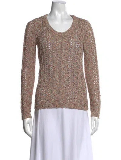 Pre-owned Rag & Bone Patterned V-neck Sweater In Neutral