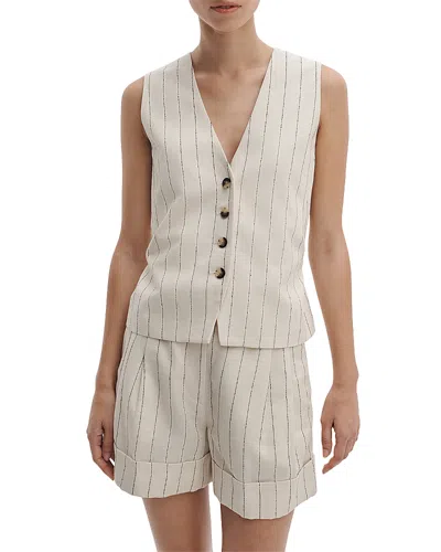 Rag & Bone Paulette Stripe Vest In Neutral