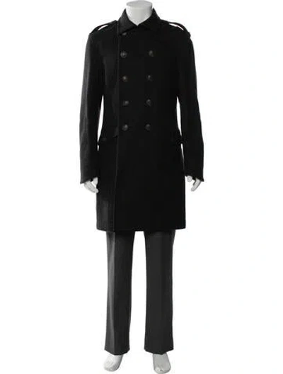 Pre-owned Rag & Bone Peacoat In Black