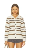 Rag & Bone Peggy Striped Oversized Cardigan In Multi