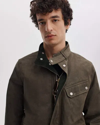 Rag & Bone Penton Suede Moto Jacket In Multi