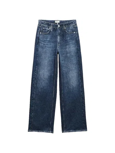 Rag & Bone Petra Miramar Terry Wide Leg Pant In Blue