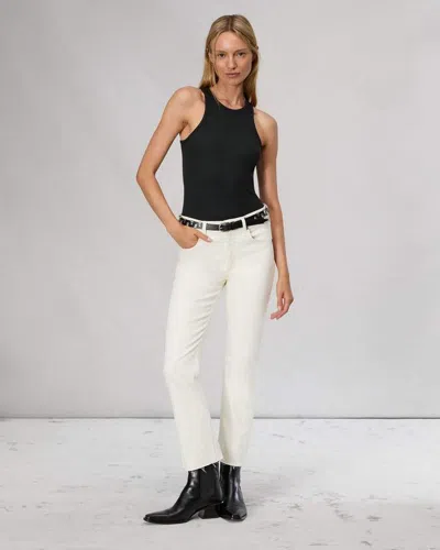 Rag & Bone Peyton Ankle Bootcut Jean In White