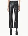 Rag & Bone Peyton Faux Leather Ankle Pants In Black