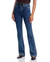 Rag & Bone Peyton High Rise Full Length Bootcut Jeans In Pikes In Blue