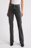 Rag & Bone Peyton High-rise Inky Full Length Bootcut Jean In Gray