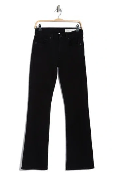 Rag & Bone Peyton Mid Rise Bootcut Jeans In Black