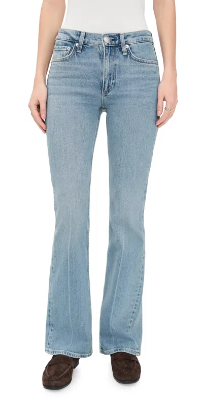 Rag & Bone Peyton Mr Full Length Bootcut Jeans Everglade In Blue